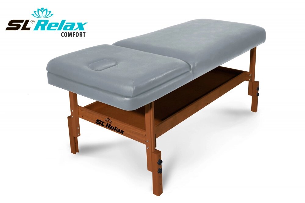 Массажный стол Relax Comfort серая кожа (№4) от компании Каркуша - фото 1