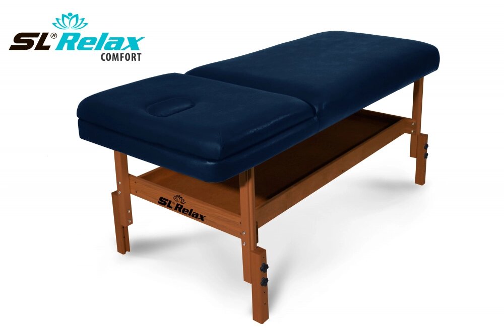 Массажный стол Relax Comfort синяя кожа (№4) от компании Каркуша - фото 1