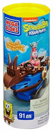 Mega Bloks 94615 (CND19) "SpongeBob SquarePants" Гонщики на лодках в асс. (в тубах) от компании Каркуша - фото 1