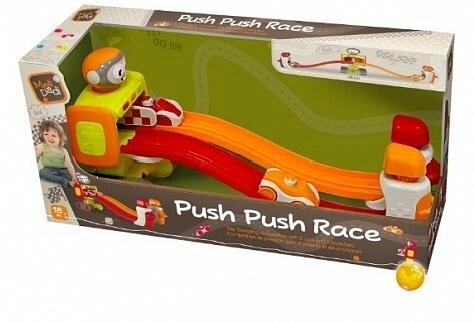 MeliDadi 80013 Push Push Race - Уникальный гоночный трек с регулируемой сложностью от компании Каркуша - фото 1