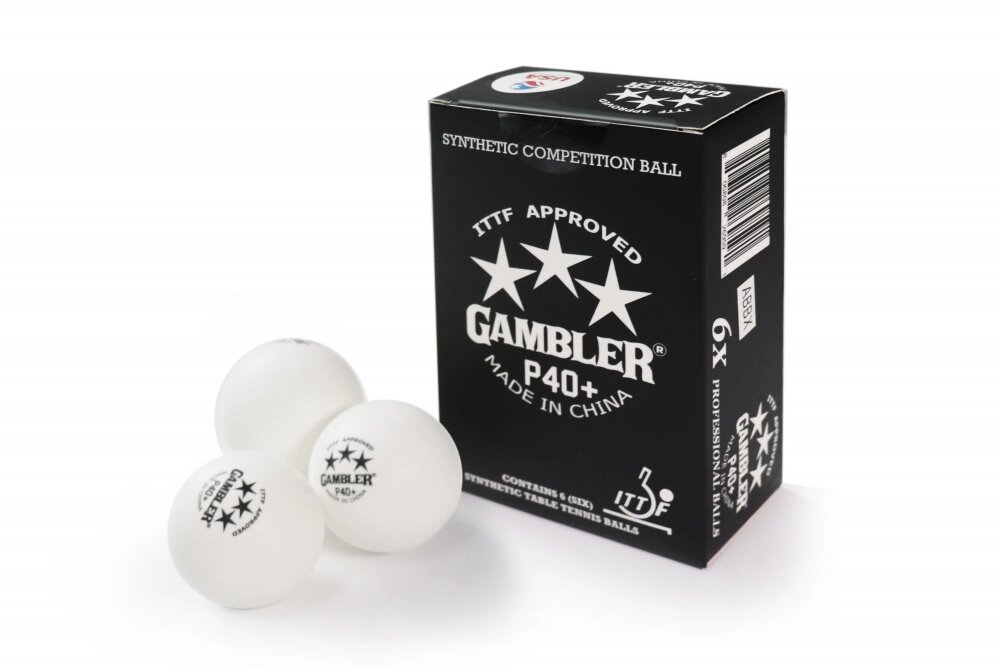 Мячи для н/т GAMBLER P40+ BALL - 6 PACK от компании Каркуша - фото 1