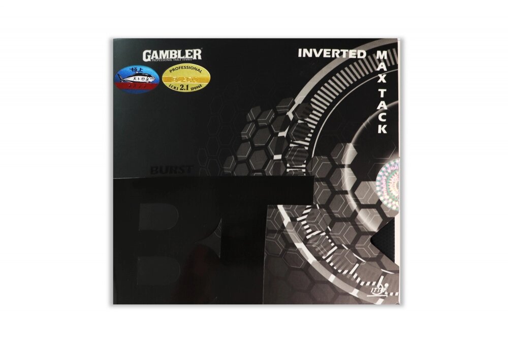 Накладка для ракетки GAMBLER BURST 2.1MM BLACK от компании Каркуша - фото 1