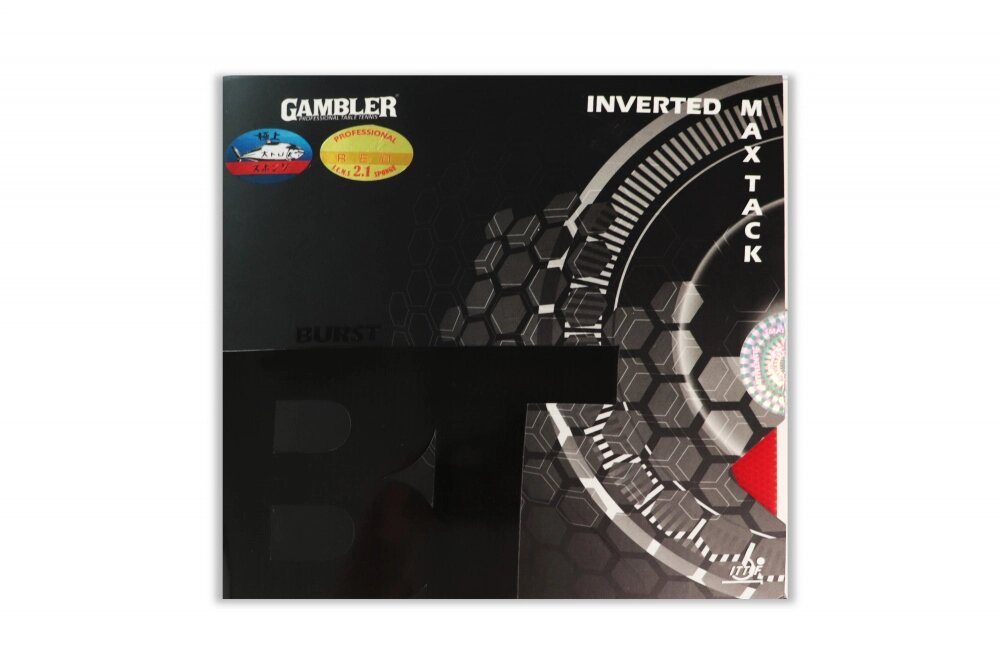 Накладка для ракетки GAMBLER BURST 2.1MM RED от компании Каркуша - фото 1