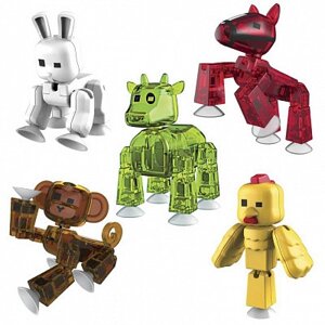 Stikbot TST622-2 Фигурка питомца, в асс-те 6 видов: заяц, петух, обез, лош, корова, панда