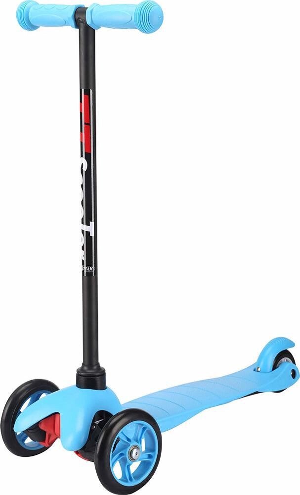 Самокат трехколесный 21st scooter maxi со светящимися колесами синий/голубой от компании Каркуша - фото 1