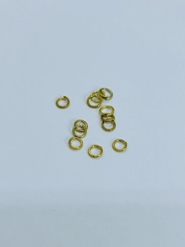 Соединительные колечки, цвет античное золото 100 шт