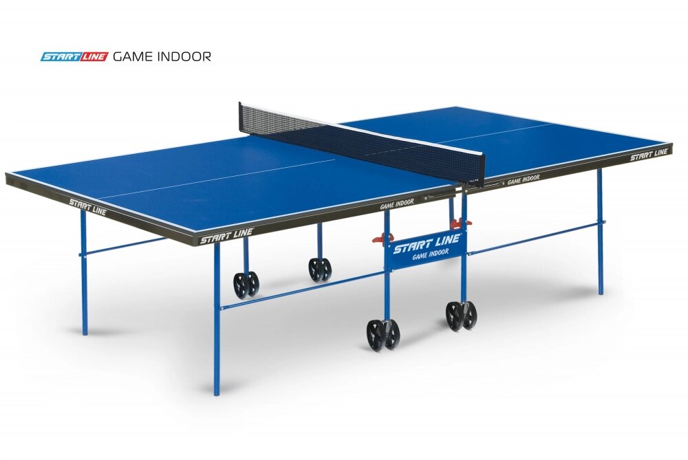 Стол теннисный Game с сеткой Синий от компании Каркуша - фото 1
