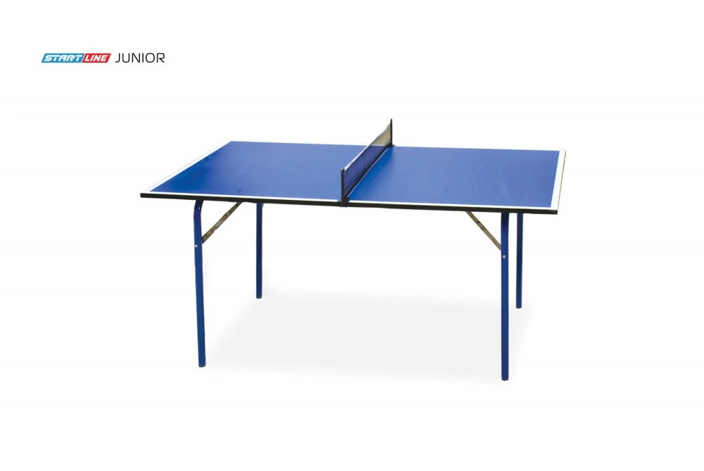 Стол теннисный Junior Синий с сеткой от компании Каркуша - фото 1