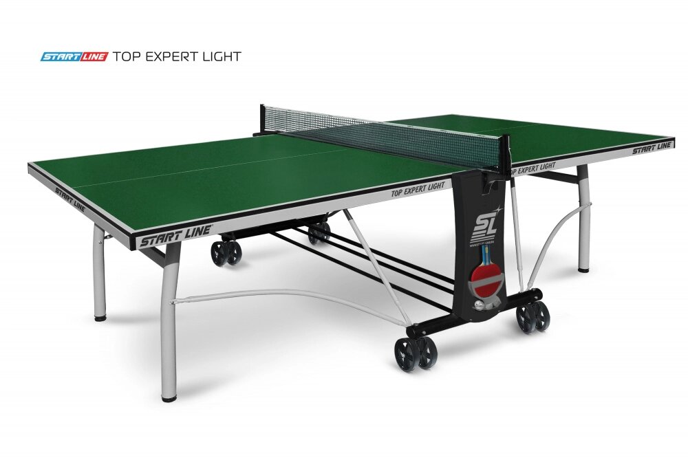 Стол теннисный Top Expert Light Зелёный от компании Каркуша - фото 1