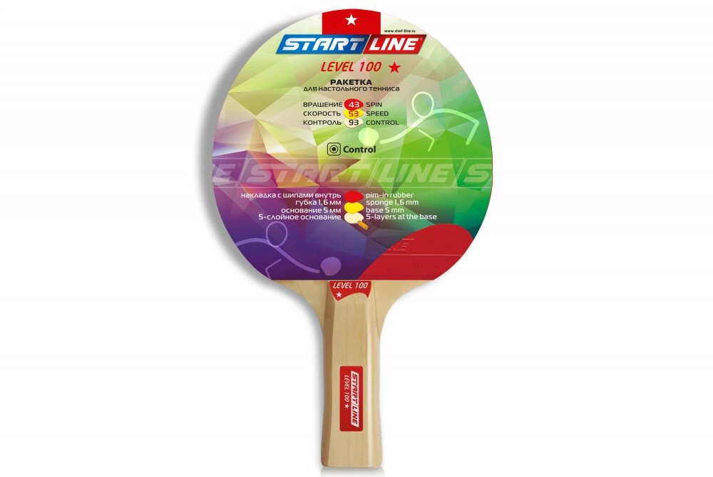 Теннисная ракетка Start line Level 100 New (анатомическая) 12201 от компании Каркуша - фото 1