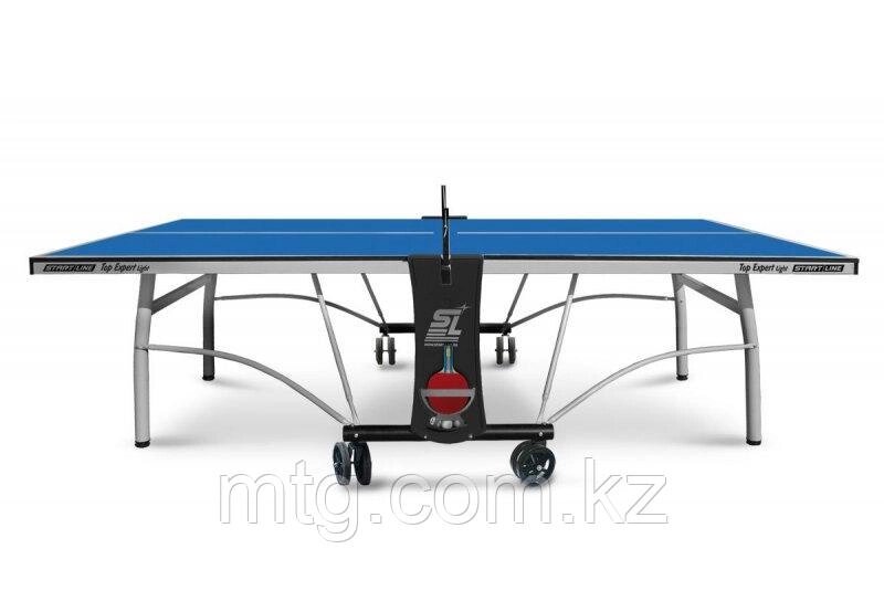 Теннисный стол для помещений "Start line Top Expert Light Indoor" (274 х 152,5 х 76 см) с сеткой от компании Каркуша - фото 1