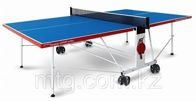 Теннисный стол всепогодный складной "Compact Expert Outdoor" (274 х 152,5 х 76 см) от компании Каркуша - фото 1