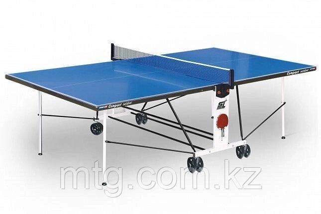 Теннисный стол всепогодный складной "Compact Outdoor LX" (274 х 152,5 х 76 см) с сеткой от компании Каркуша - фото 1