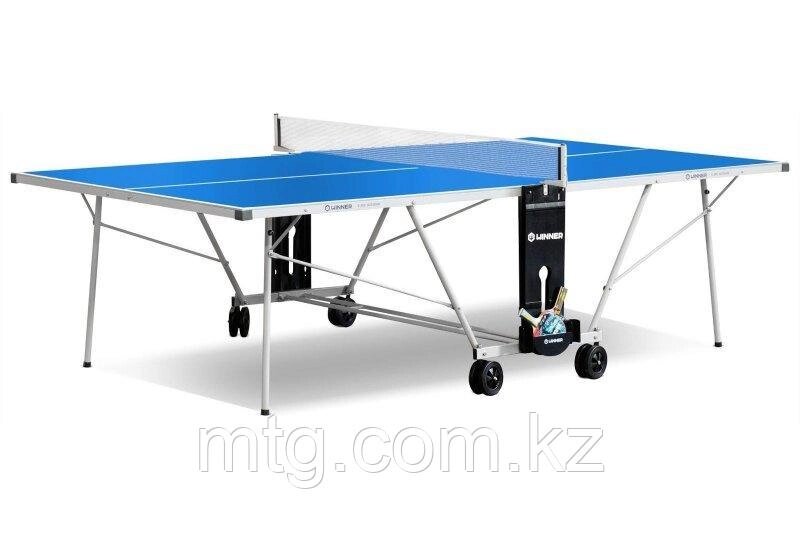 Теннисный стол всепогодный "Winner S-600 Outdoor" (274 х 152,5 х 76 см) с сеткой от компании Каркуша - фото 1