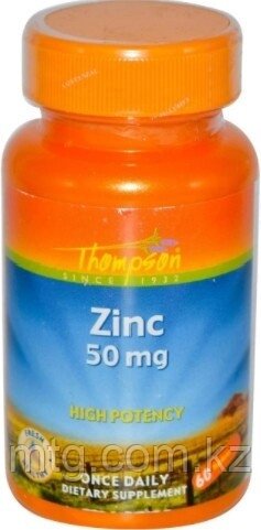 Thompson Zinc 50 мг 60 таблеток от компании Каркуша - фото 1