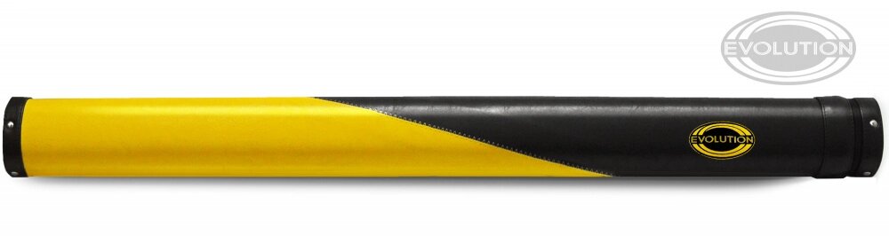 Тубус на 1 кий Evolution DUO (без кармана) (желтый/темно-желтый) от компании Каркуша - фото 1