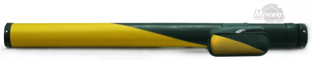 Тубус на 1 кий Меркури DUO (1 карман) (желтый/темно-зеленый) от компании Каркуша - фото 1