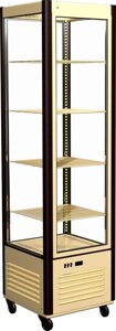 Шкаф холодильный D4 VM 400-1 (R400C Сarboma Люкс) (0109-0102 (коричнево-золотой
