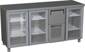 Шкаф холодильный T57 M3-1-G 9006-1 корпус серый, без борта (BAR-360C Rosso)