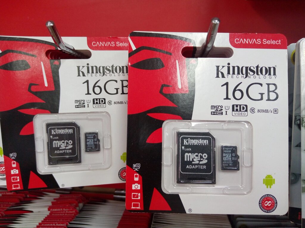 2g Micro SDHC Kingston  класс 10 ухс-1 карта памяти оригинал от компании ИП Флешки Алматы - фото 1