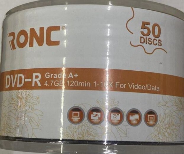 Dvd+R диски RoNc 4"7g 16x от компании ИП Флешки Алматы - фото 1