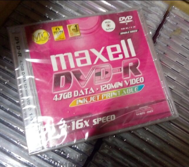 Dvd-R  Maxell 4,7gb 1 уп от компании ИП Флешки Алматы - фото 1