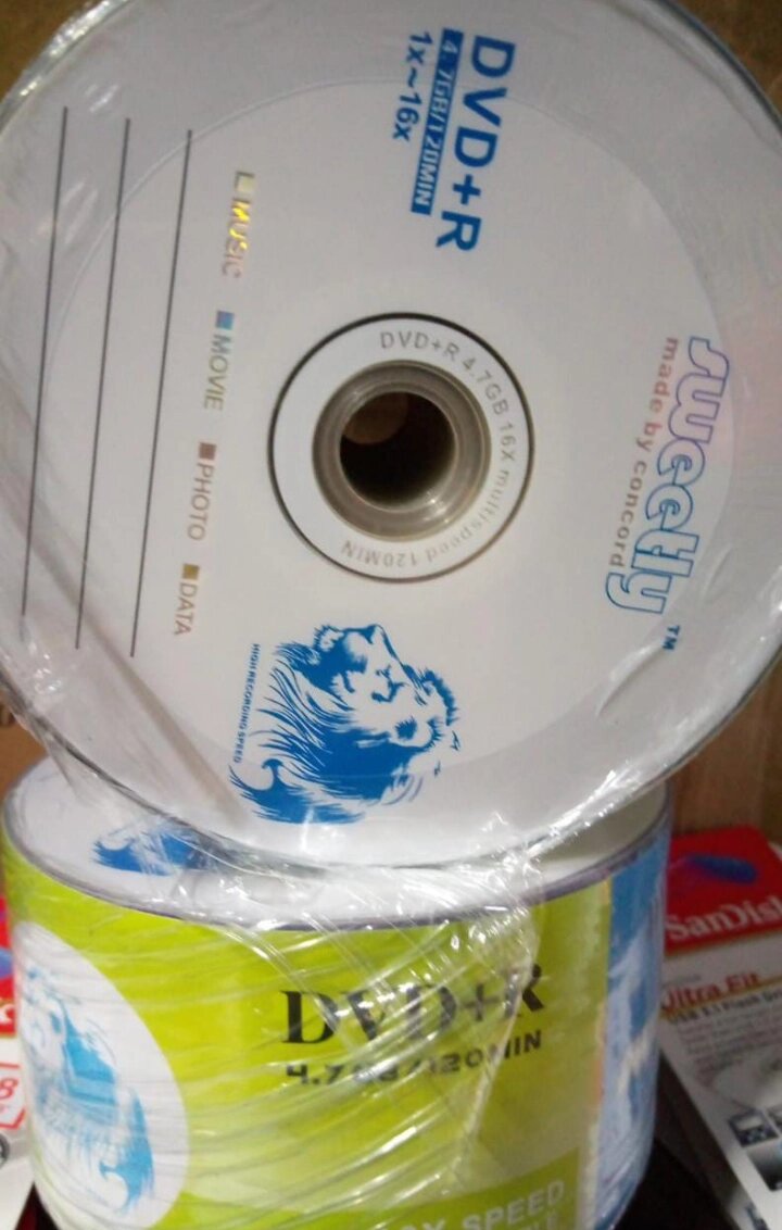 DVD+-R свитли 700мв 52х (50 упак) от компании ИП Флешки Алматы - фото 1