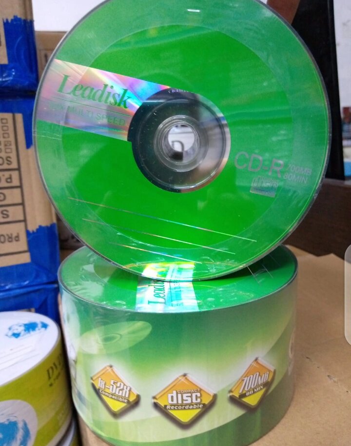 Леадиск CD-R принт 700 Mb 52x (50 pack) от компании ИП Флешки Алматы - фото 1
