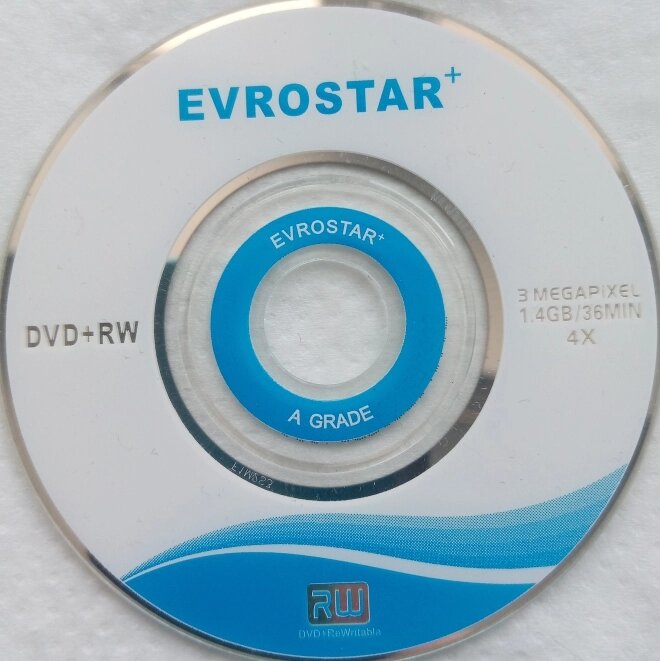 Mini Dvd+Rw 1,4 gb 36 min. диски Evrostar от компании ИП Флешки Алматы - фото 1