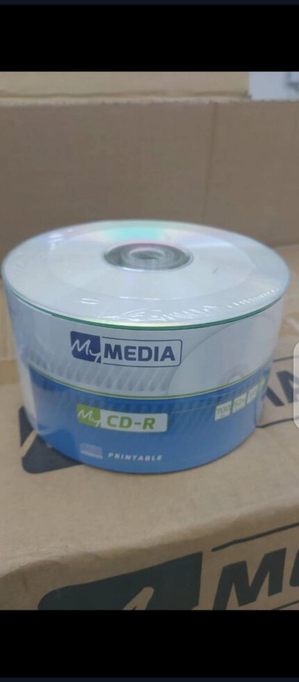 Mymedia CD-R 700 Mb 52x (50 pack) принтейбл от компании ИП Флешки Алматы - фото 1
