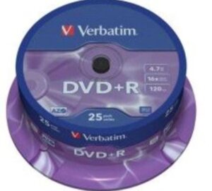 Dvd+R диски verbatim 4"7g 16x dvd+r 50 штук упаковк.