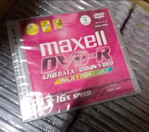 Dvd-R Maxell 4,7gb 1 уп