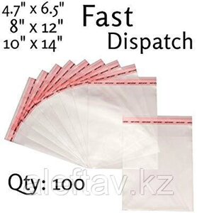Высокопрочные пластиковые zip-lock пакеты, 25cm x 35cm x 100 микрон