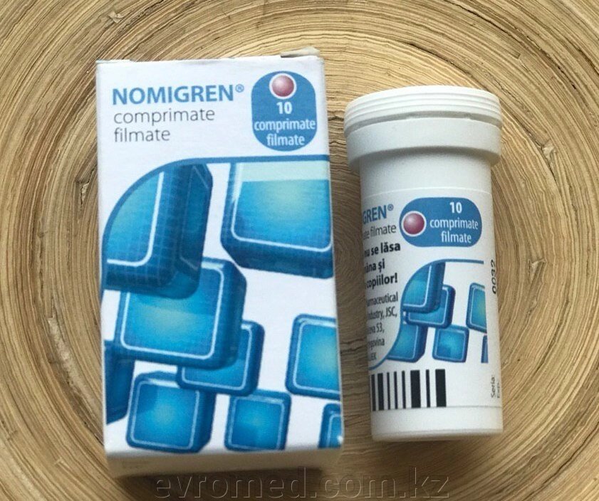 Номигрен (таблетки от мигрени) от компании EvroMed - фото 1