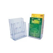 Подставка для буклетов, А4V, 2T прозрачная Kejea