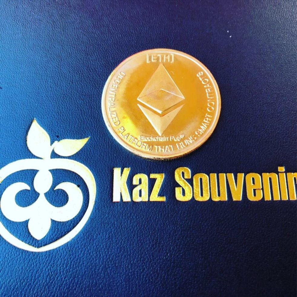 Сувенирная монета Ethereum от компании QazSouvenir - фото 1