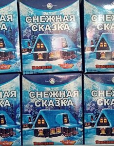 Батарея салютов Снежная сказка 16 залпов высота 15 м