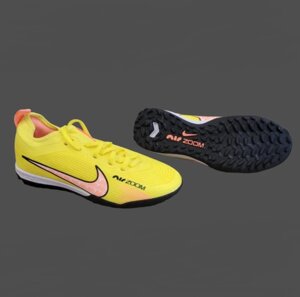 Бутсы футбольные сороконожки Nike AIR ZOOM FS131 желтые