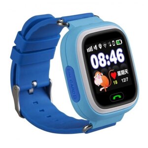 Детские смарт-часы с сенсорным экраном Smart Baby Watch Q90 GPS GSM голубые