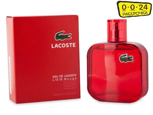 Eau de Lacoste L. 12.12. Rouge Lacoste 100 мл для мужчин