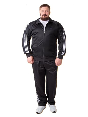 Костюм спортивный мужской ADIDAS большие размеры черный
