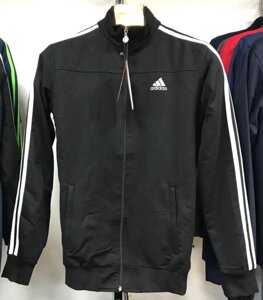 Костюм спортивный мужской Adidas черный-белый/черный