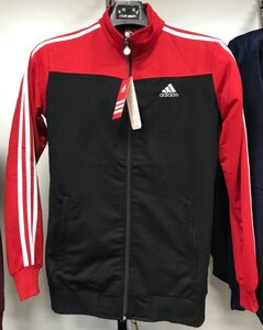 Костюм спортивный мужской Adidas черный-красный/черный