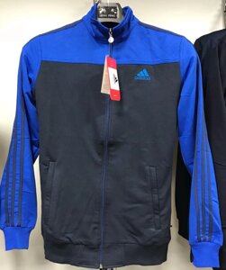 Костюм спортивный мужской Adidas черный-синий/черный 013