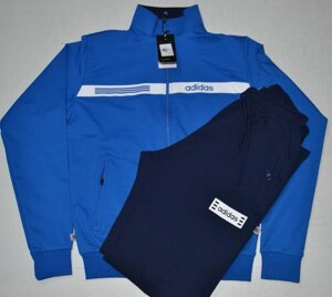 Костюм спортивный мужской Adidas голубой/синий