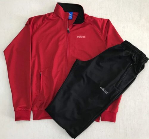 Костюм спортивный мужской Adidas красный/черный 03