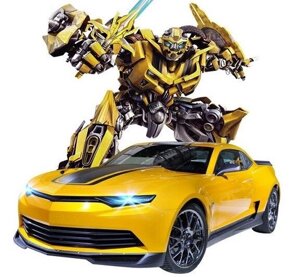 Машинка трансформер Робот Воин Бамблби (Bumblebee) желтый