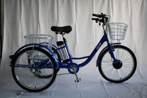 Электровелосипед GreenCamel Трайк-24 V2 (R24 250W 48V12Ah) 7 скор (синий)