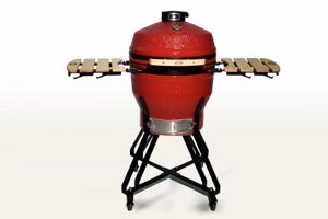 Керамический гриль-барбекю Start Grill 22 дюйма (красный) (56 см) с чехлом