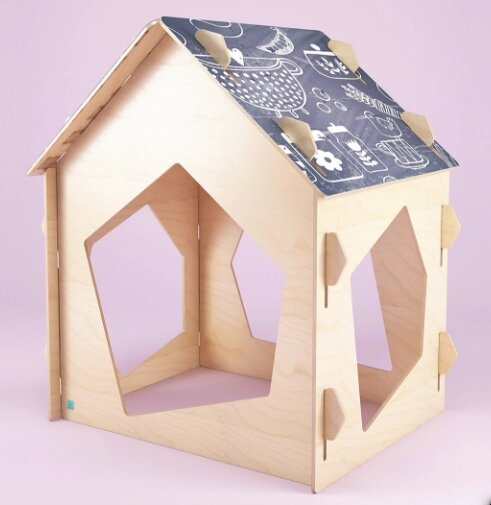 Игровой домик с грифельной крышей - фото